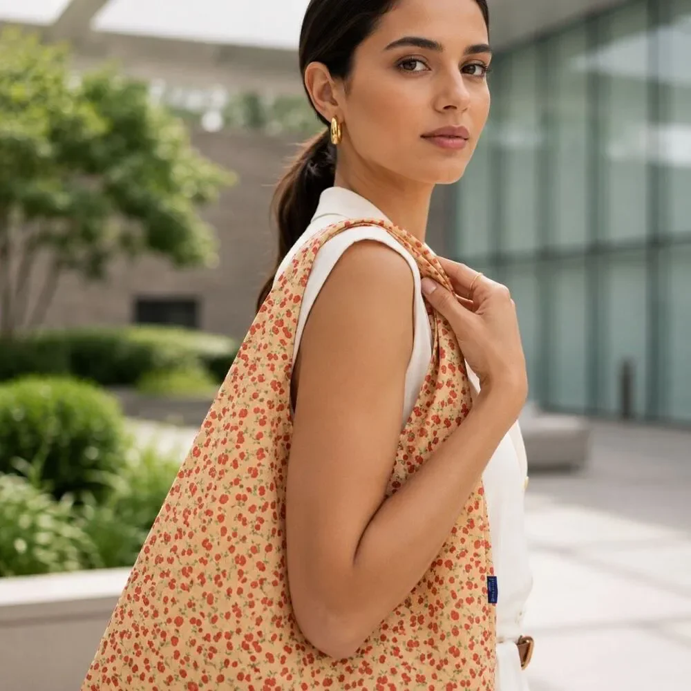 BAGGU Cherry Land Standard Reusable Tote Bag NWT Nylon Foldable Shopper Travel